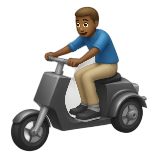 Mateo sur trottinette sticker