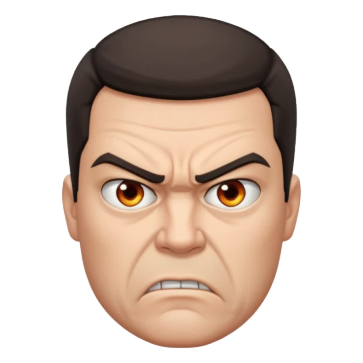 very angry man sticker