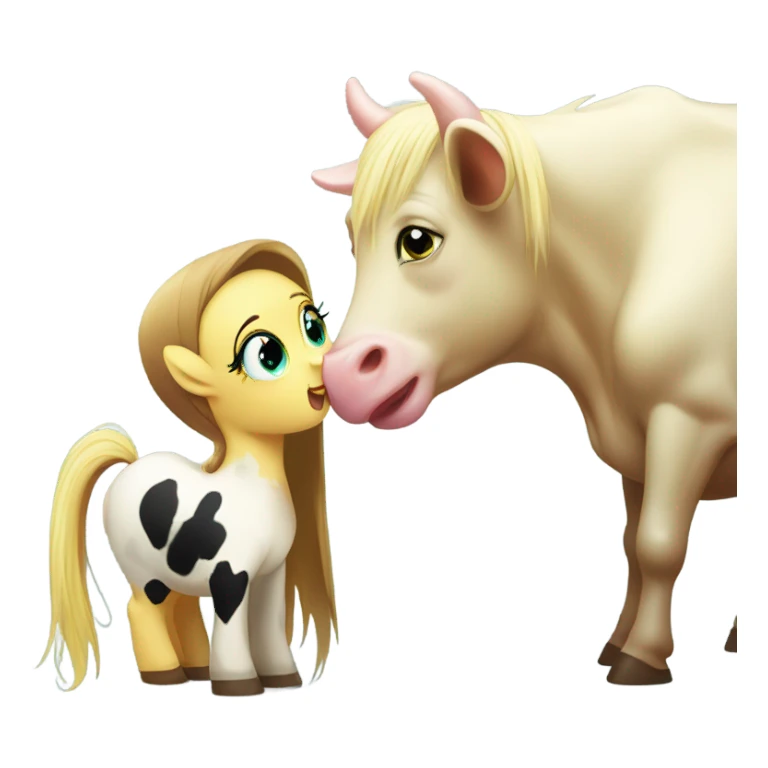 fluttershy with a cow sticker