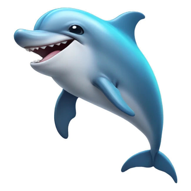 dolphin laughing emoji sticker