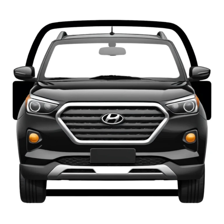 Black Hyundai venue sticker