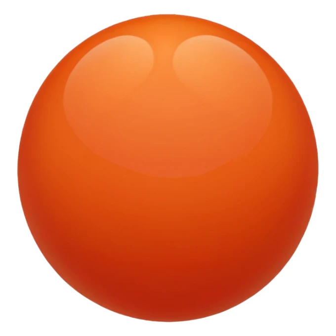 coral color sphere, only sphere. sticker
