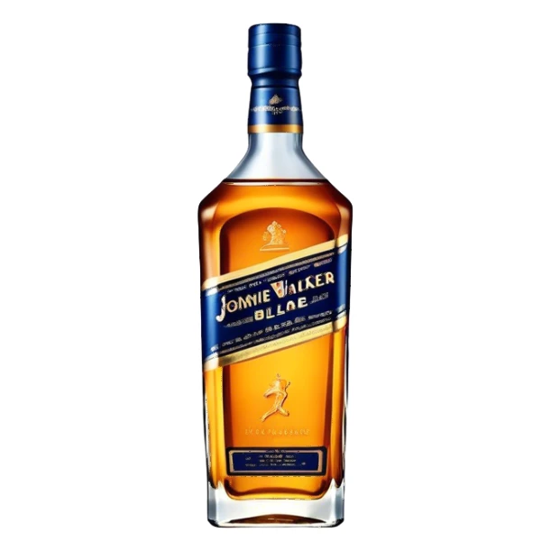 Johnnie Walker Blue Label fat bottle, single bottle sticker