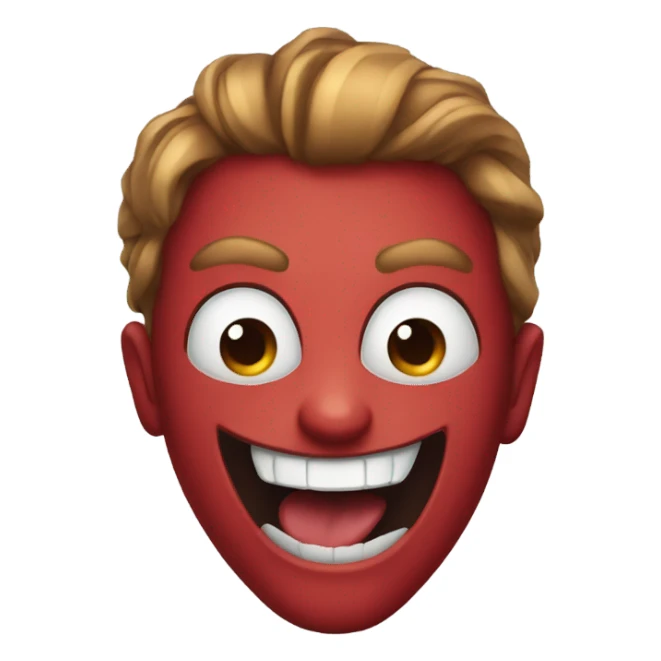 spider manwith a freaky smile sticker