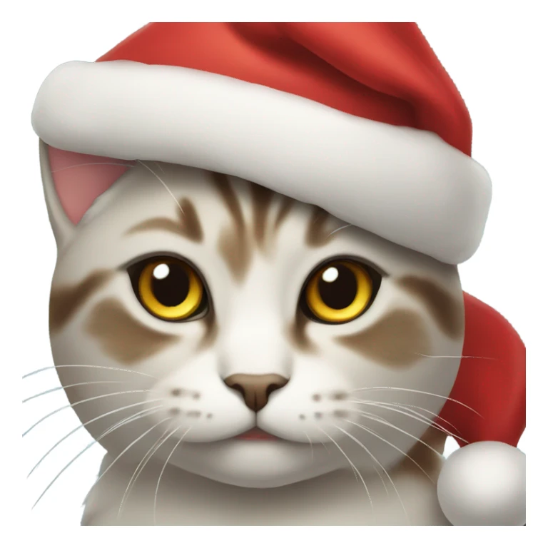 Christmas cat sticker
