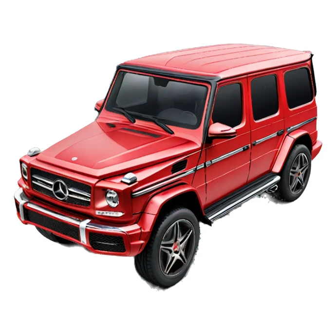 A red g63 Mercedes 2024 sticker