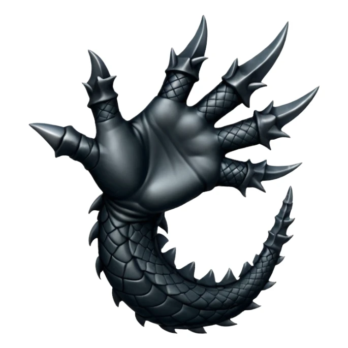 Dragon's hand sticker