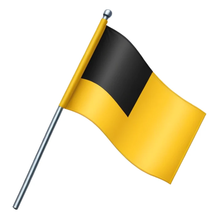 Create yellow line black line and yellow lined flag sticker