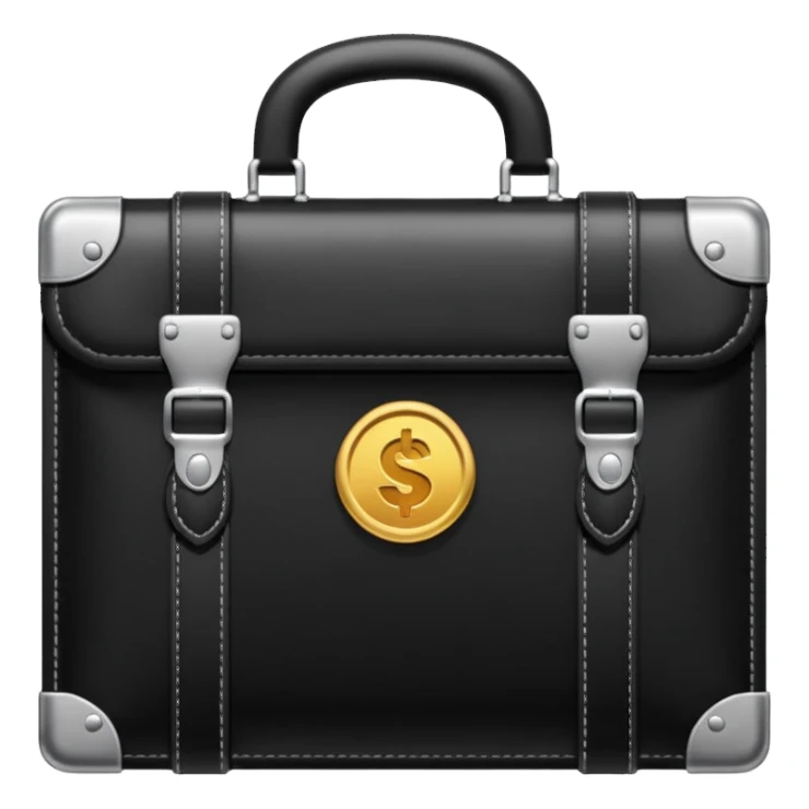 maletin con dinero cerrado sticker