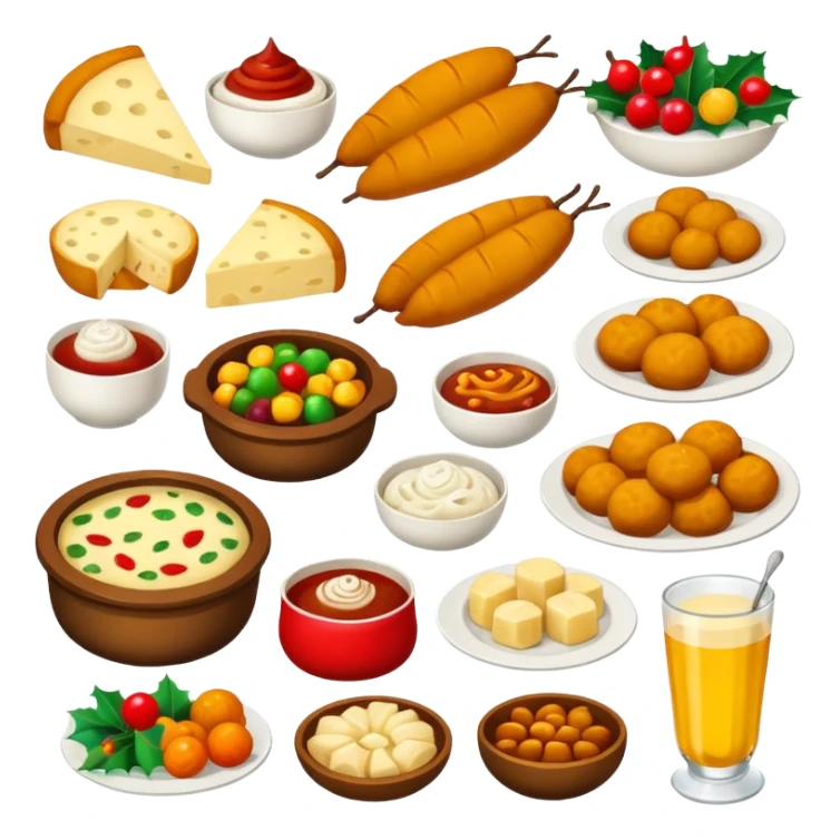 romanian christmas food types sticker
