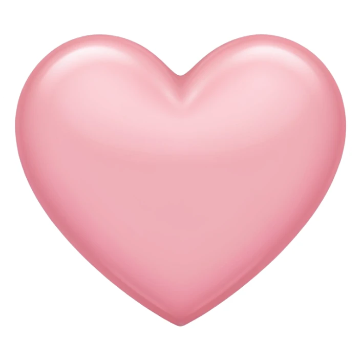 Coração rosa clarinho sticker