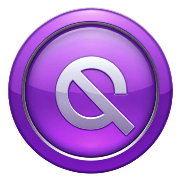 glitter purple symbol stop sticker