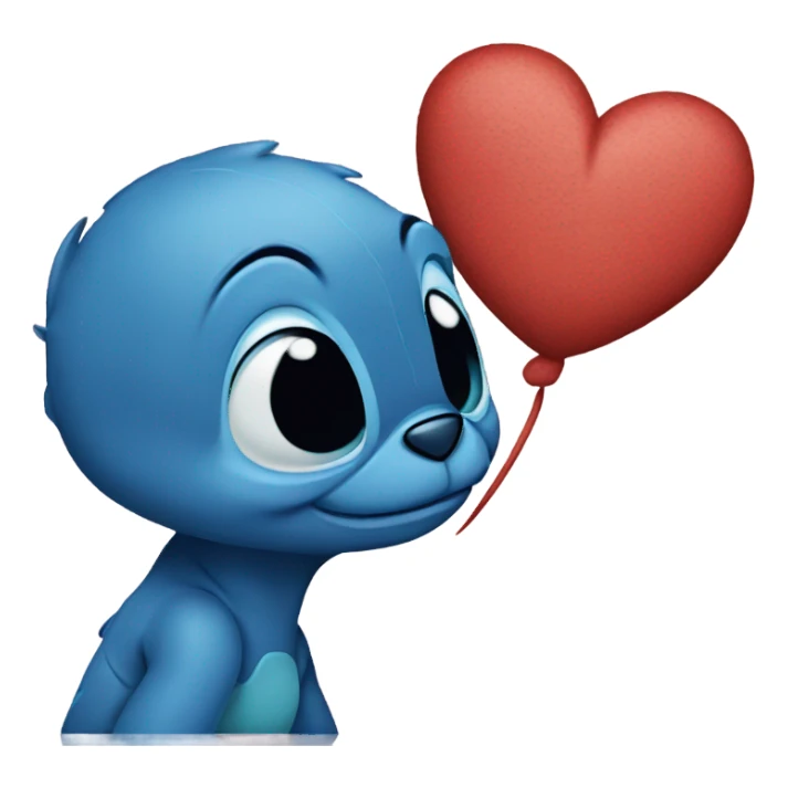 Stich dando un beso sticker
