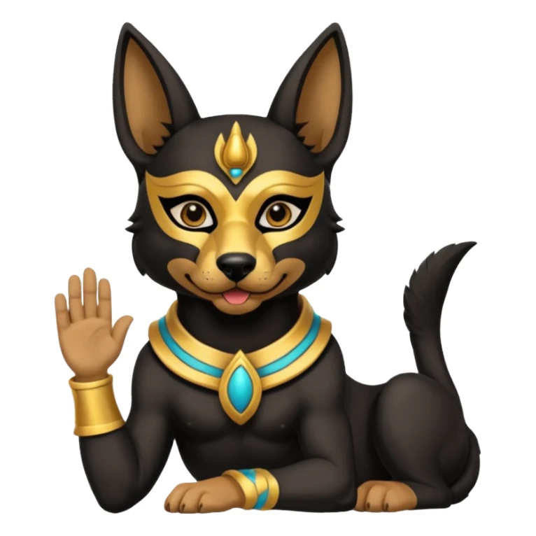 Star Wars Begging posed puppy Anubis  sticker