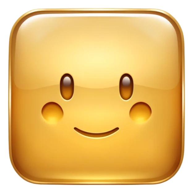 A golden square with a slight gradient, variation 2 sticker