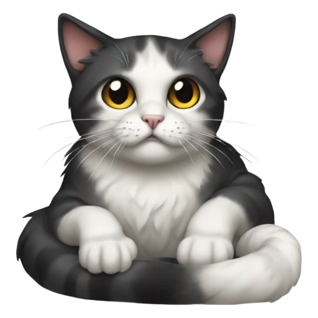 Cat with death x sticker