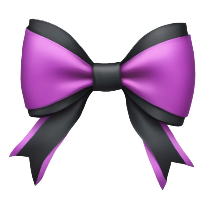 Black coquette bow sticker