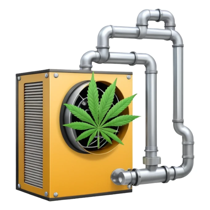 ventilation cannabis grow sticker