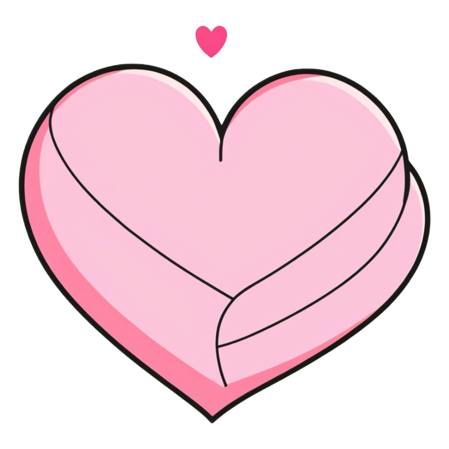 Pink hearts sticker