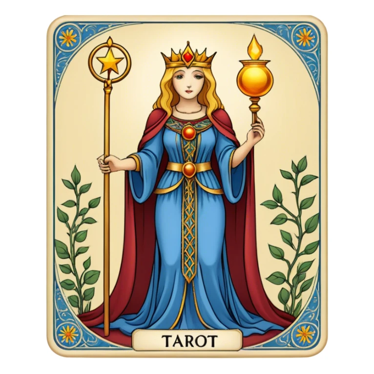 tarot card sticker