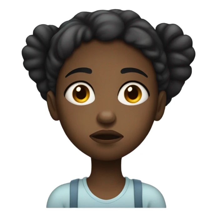 black girl sad sticker