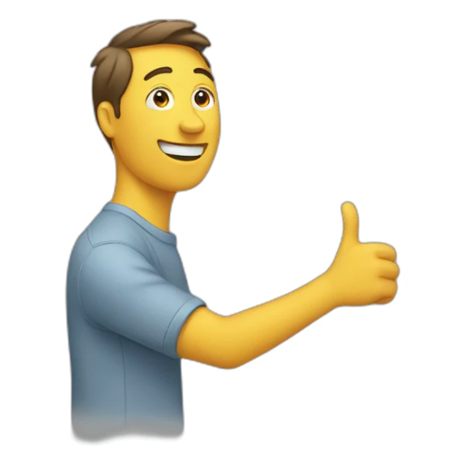 person waving  sticker