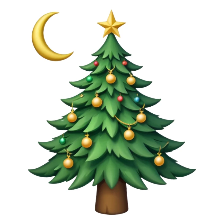 müslüman çam ağacı sticker