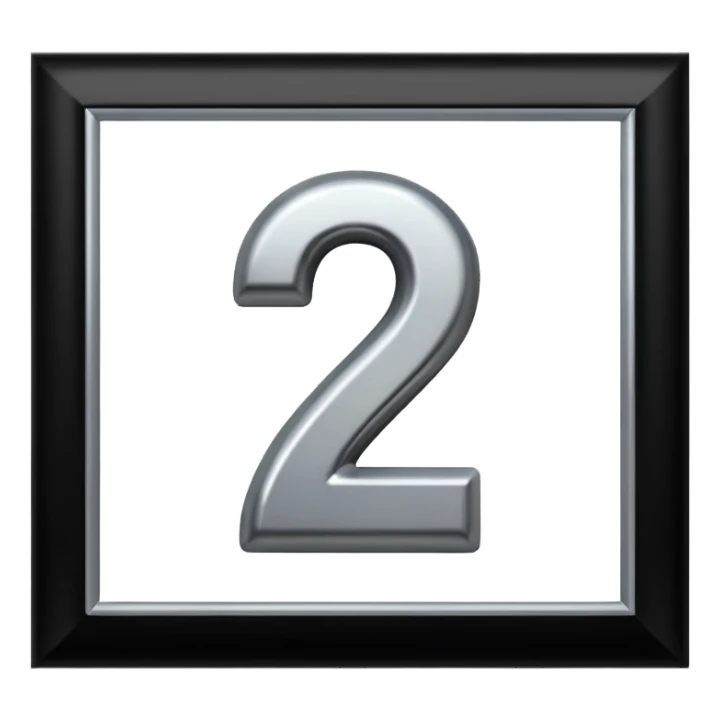 like number 2 but reversed sticker