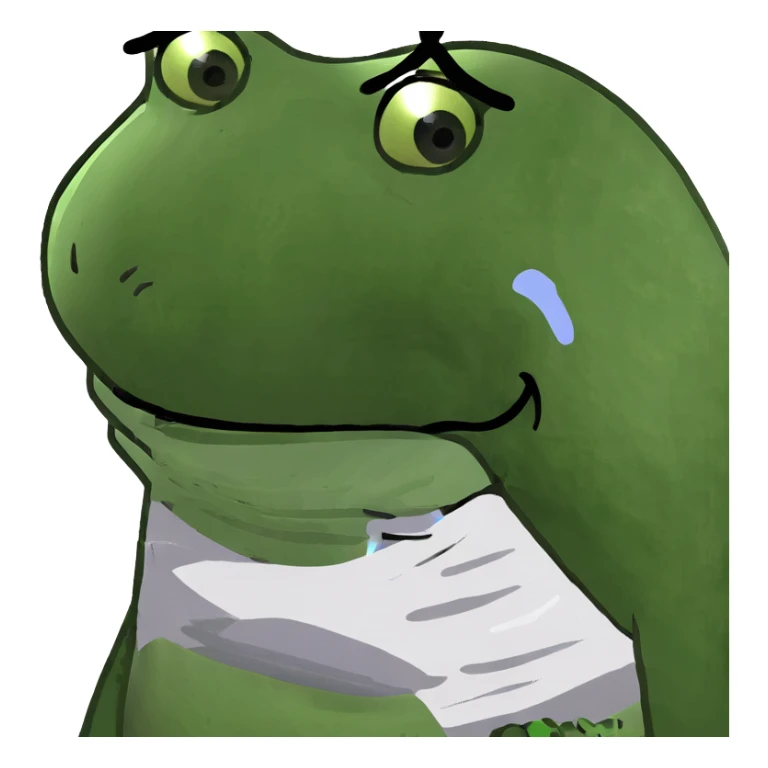 disgusted and sad face sticker