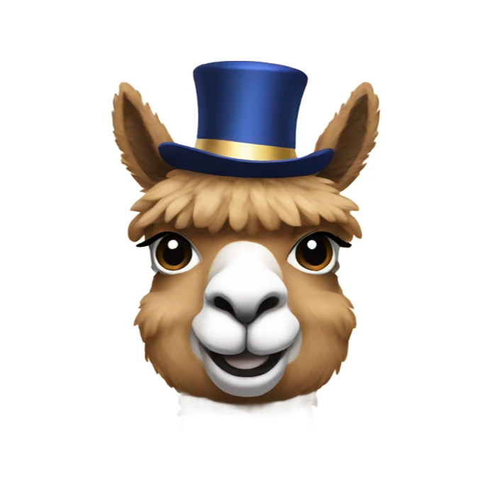Alpaca new years sticker