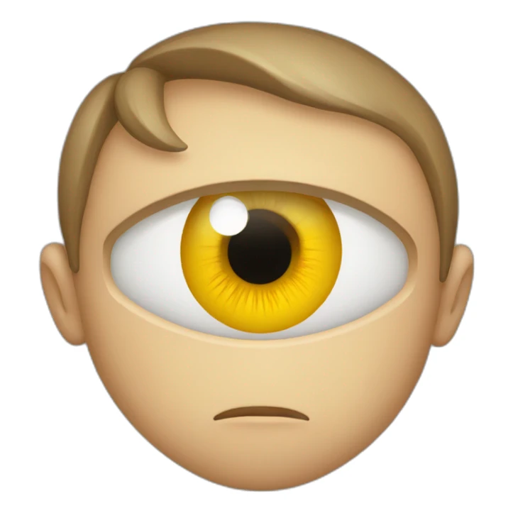 single eye that looks powerful  sticker