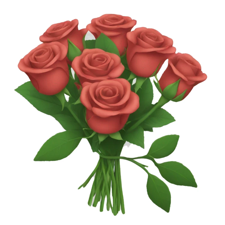 Rose bouquet sticker
