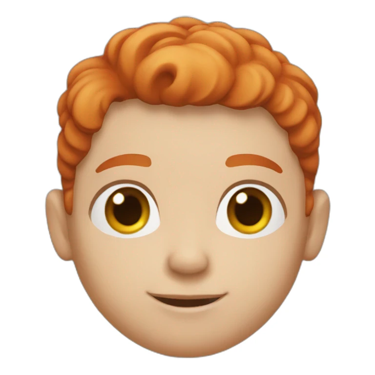 red head boy sticker