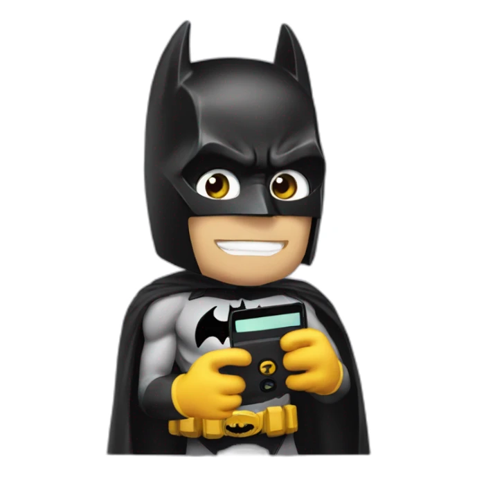 batman holding phone to camera sticker