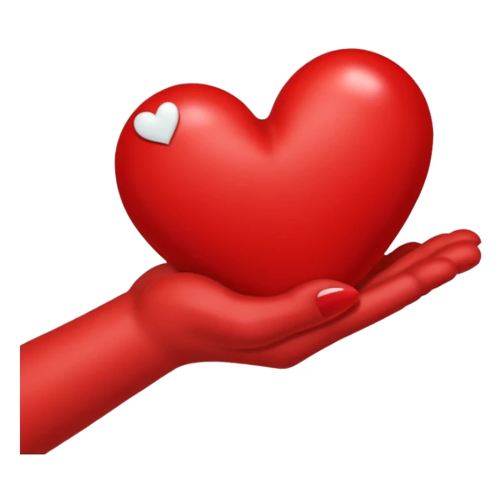 Un brazo abrazando un corazón sticker