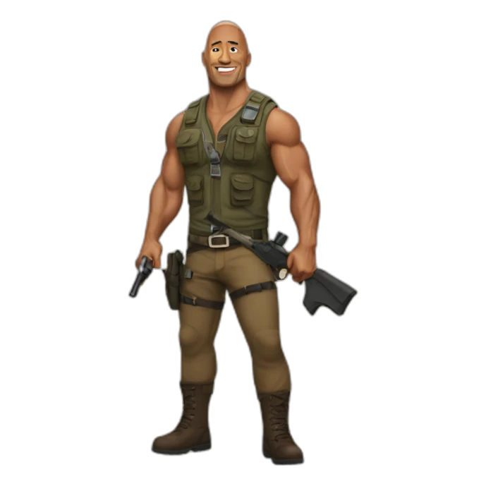 Dwayne Johnson hunter sticker