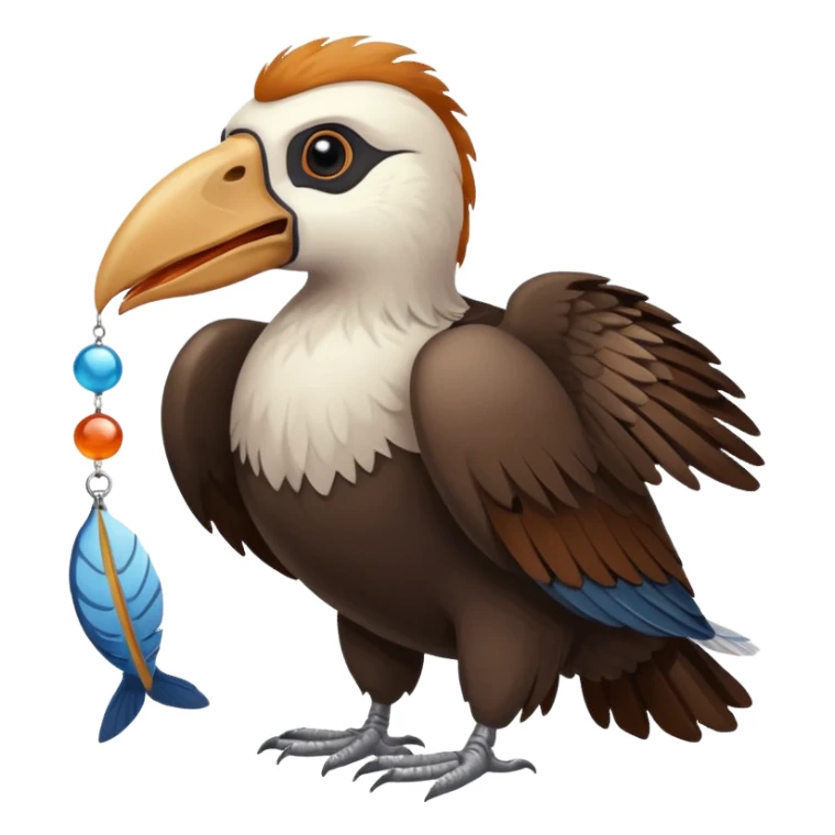 el condor avec un poisson sticker
