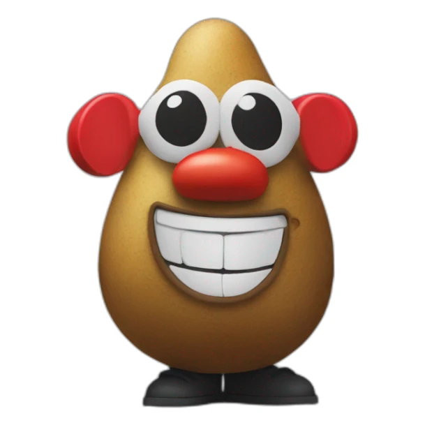 Mr potato head at a rave sticker
