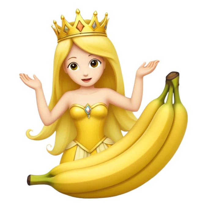 banana princess sticker