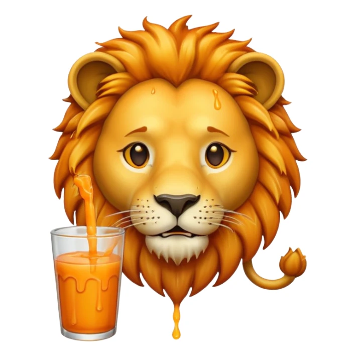 lion with juicwe sticker