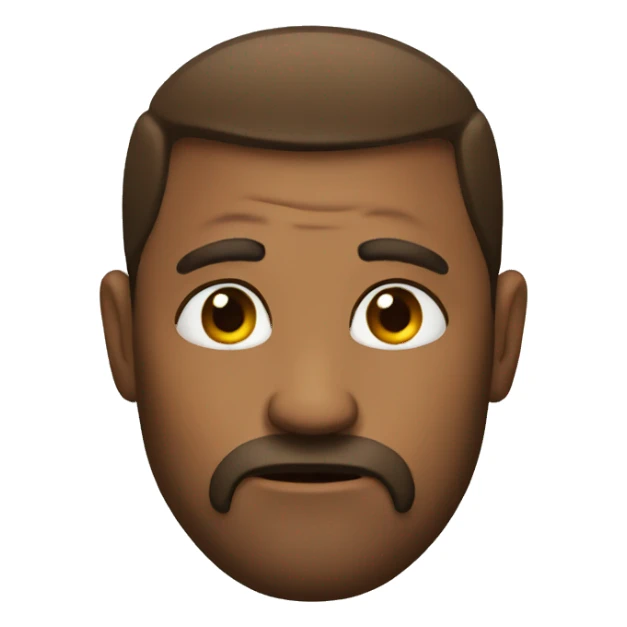 Serious emoji sticker