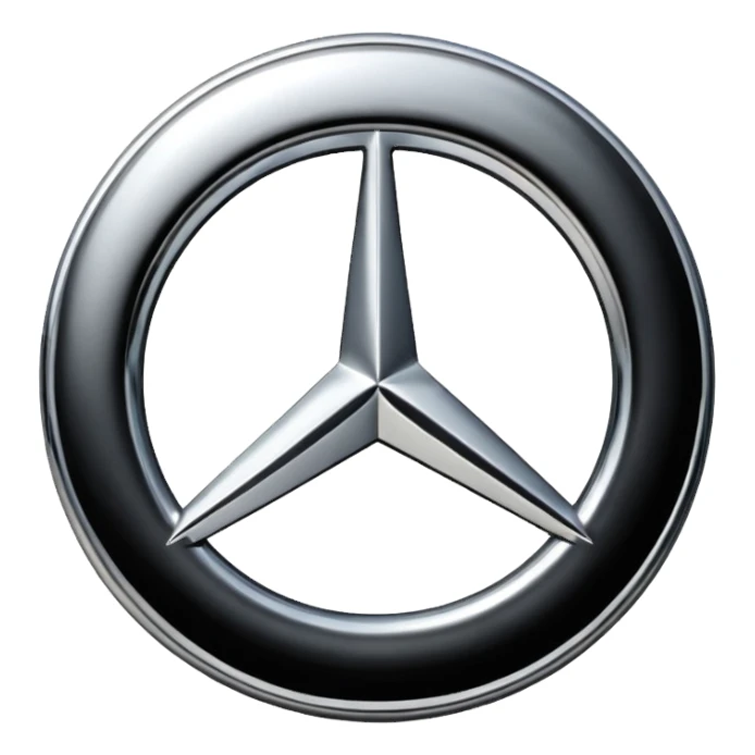 Make Mercedes logo sticker