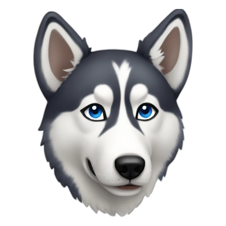 spotted husky blue eyes sticker