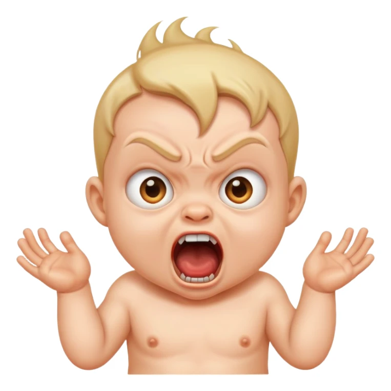 Mad baby sticker