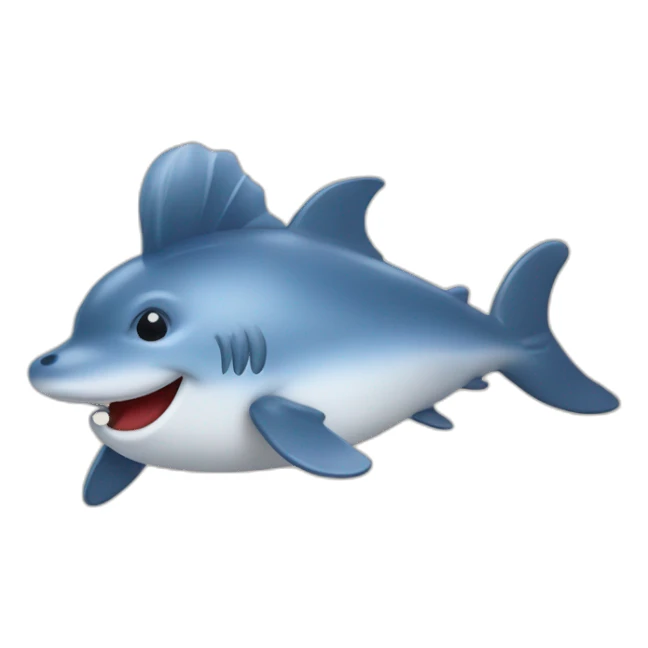 Un dauphin avec chapeauxchat sticker