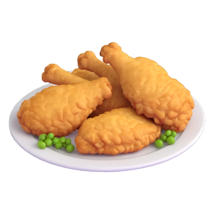 fried chicken meal sticker