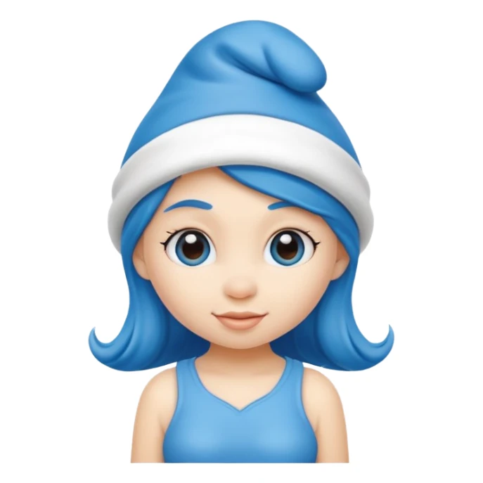 girl smurf  sticker