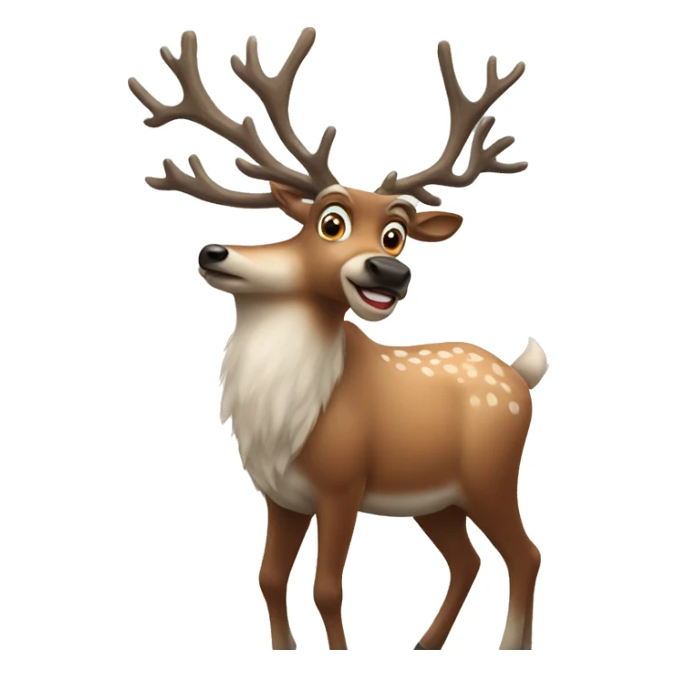 realistic reindeer sticker