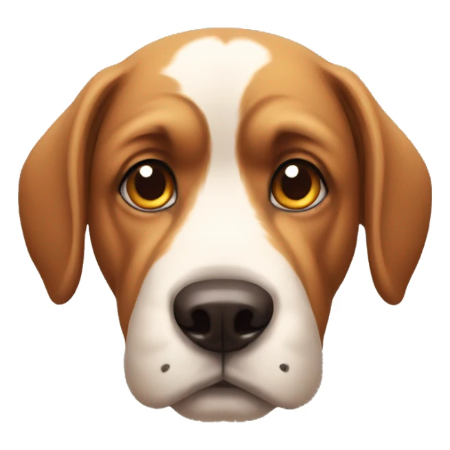 Serious faced dog sticker