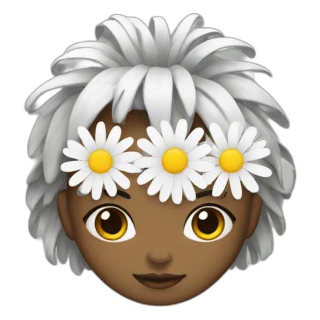 daisy-girl-white sticker